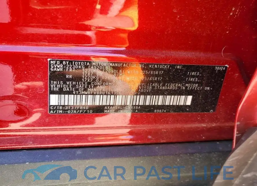 4T3MWRFV8RU161356# 13