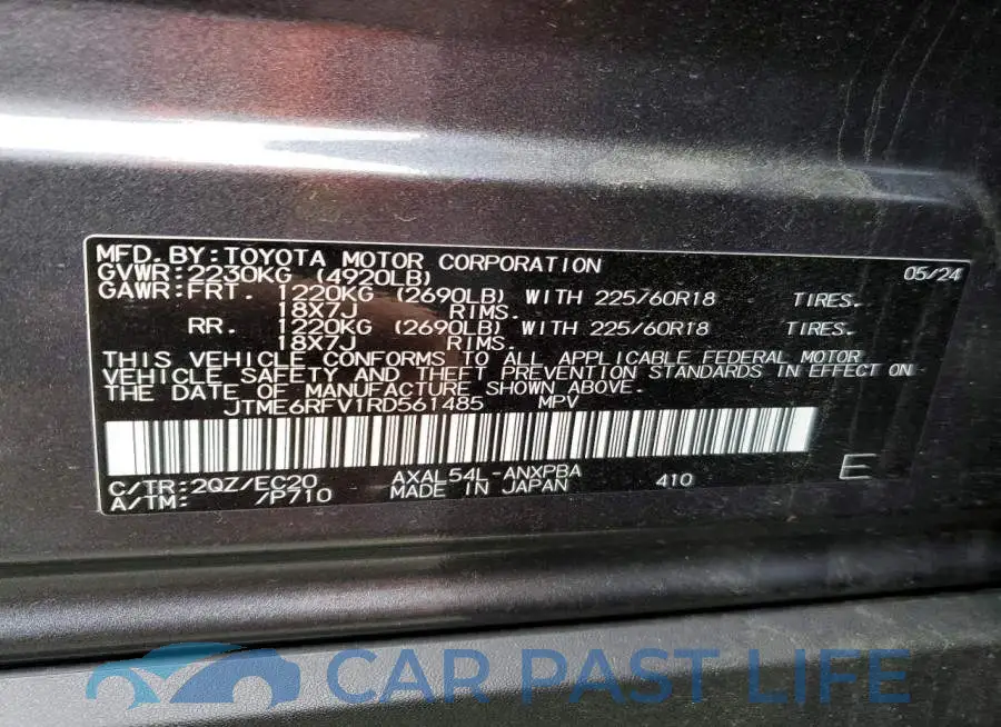 JTME6RFV1RD561485# 14