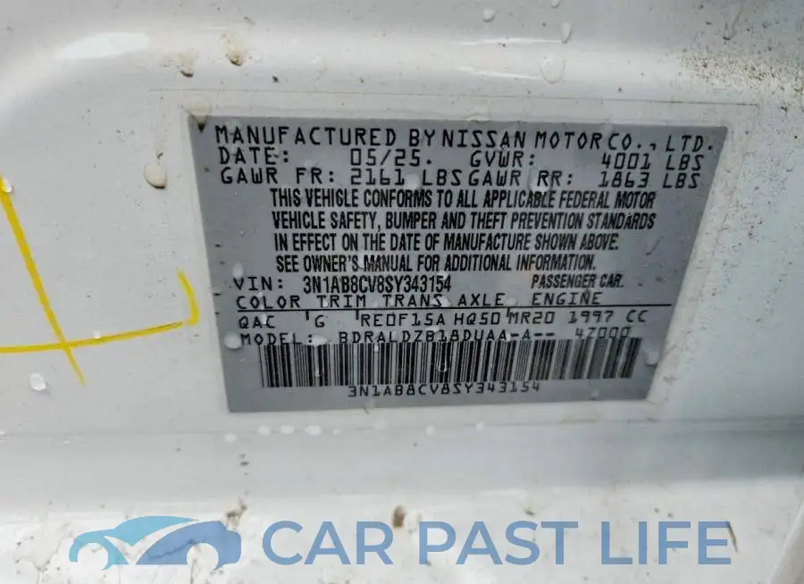 3N1AB8CV8SY343154# 12