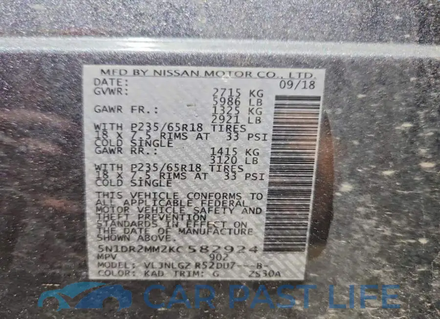 5N1DR2MM2KC582924# 13