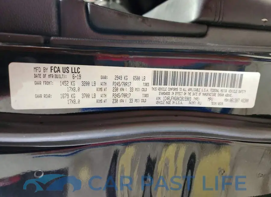 1C4RJFAG0KC815903# 14