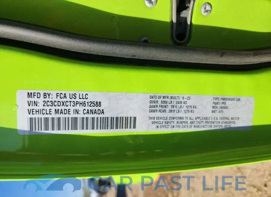 2C3CDXCT3PH612588# 12