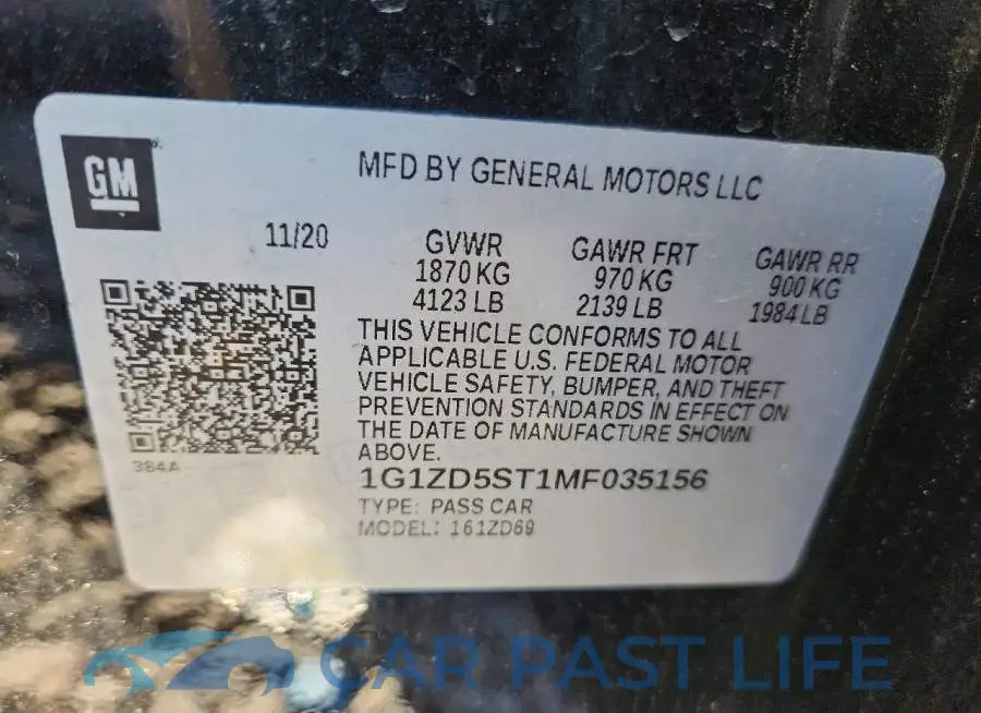 1G1ZD5ST1MF035156# 12