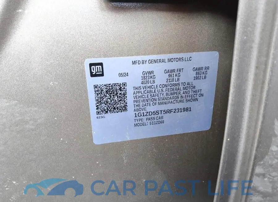 1G1ZD5ST5RF231981# 13