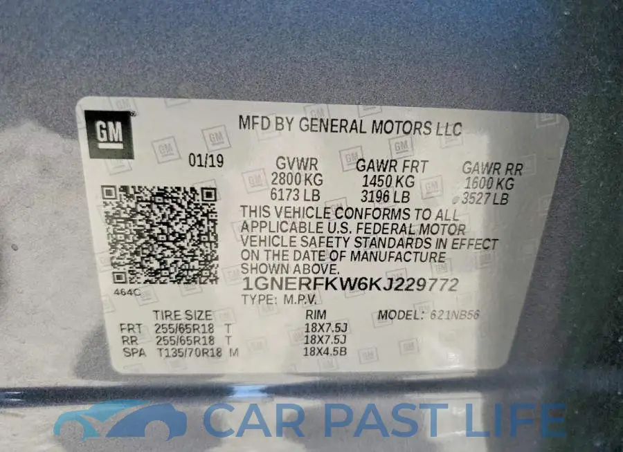 1GNERFKW6KJ229772# 12
