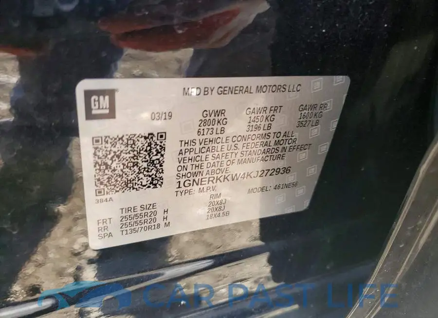 1GNERKKW4KJ272936# 13