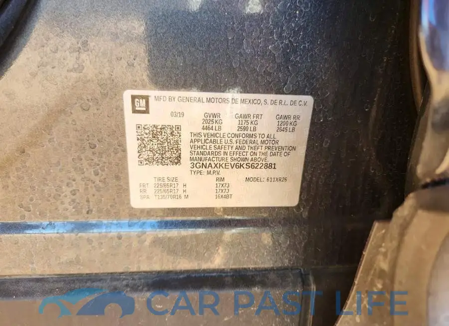 3GNAXKEV6KS622881# 13