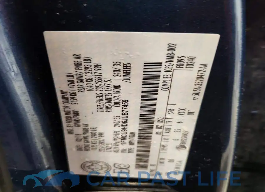 1FMCU9HD6JUB77459# 14