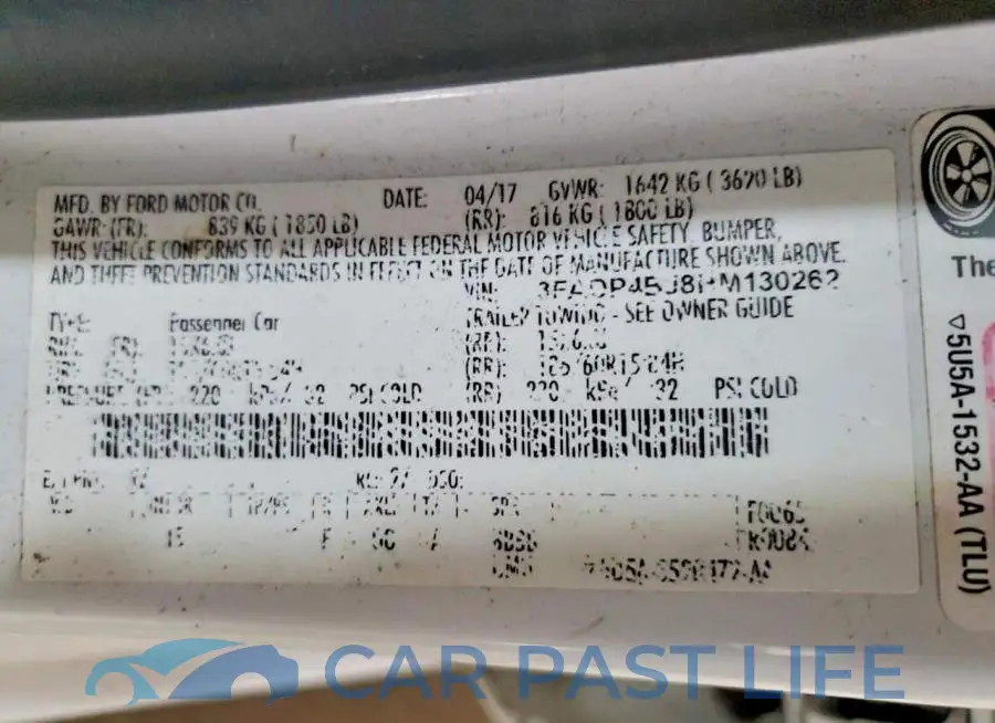 3FADP4BJ8HM130262# 12