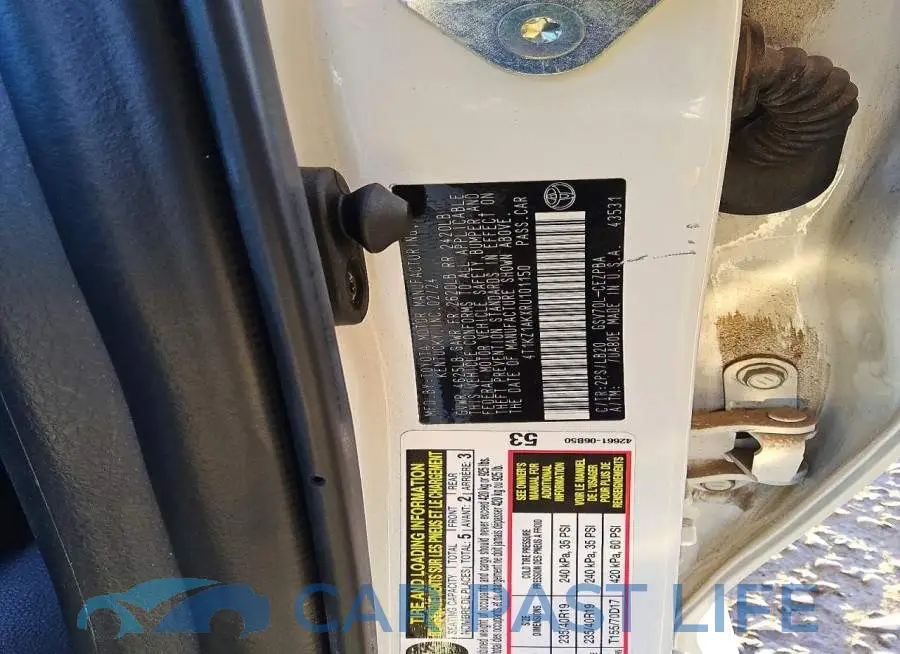 4T1KZ1AKXRU101150# 13