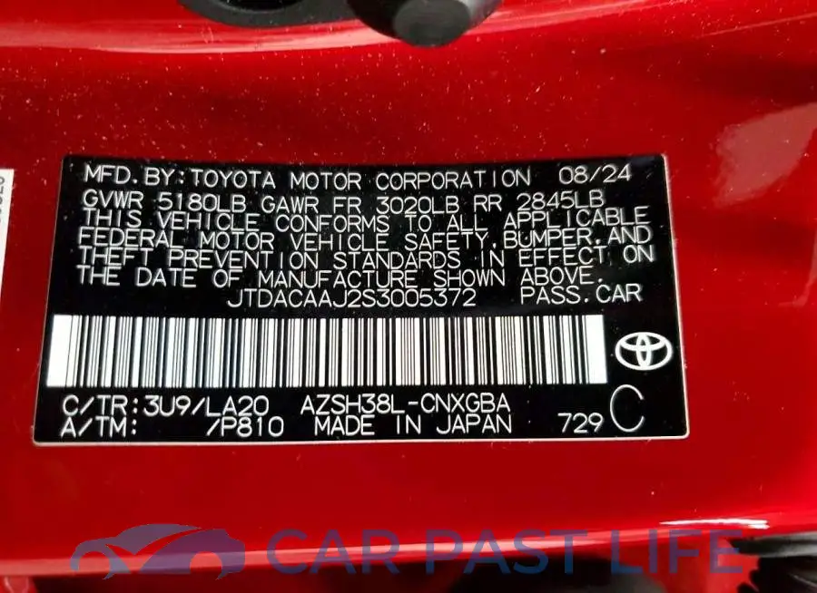 JTDACAAJ2S3005372# 13