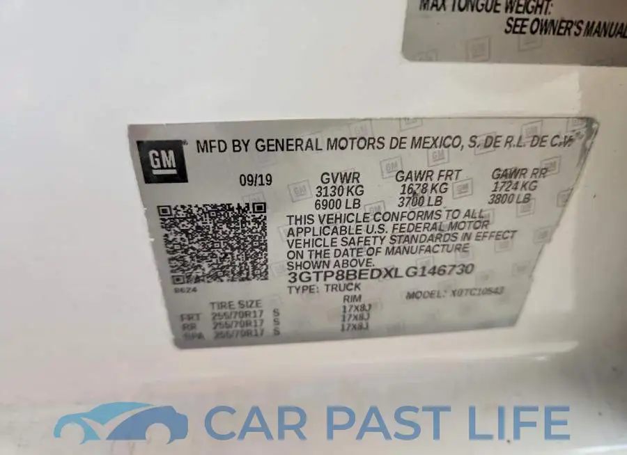 3GTP8BEDXLG146730# 12