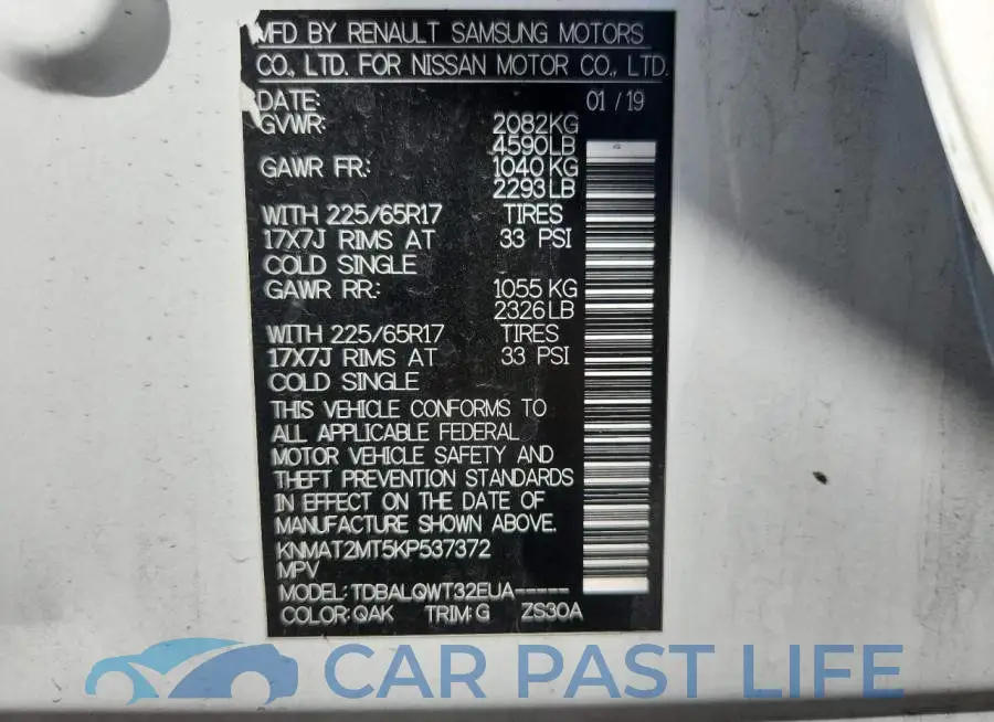 KNMAT2MT5KP537372# 14