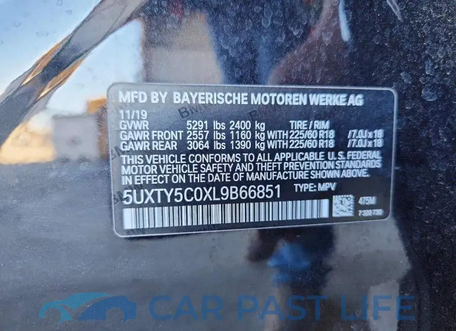 5UXTY5C0XL9B66851# 14