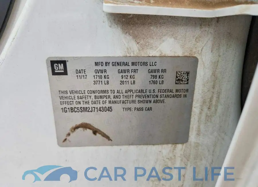 1G1BC5SM2J7143045# 12