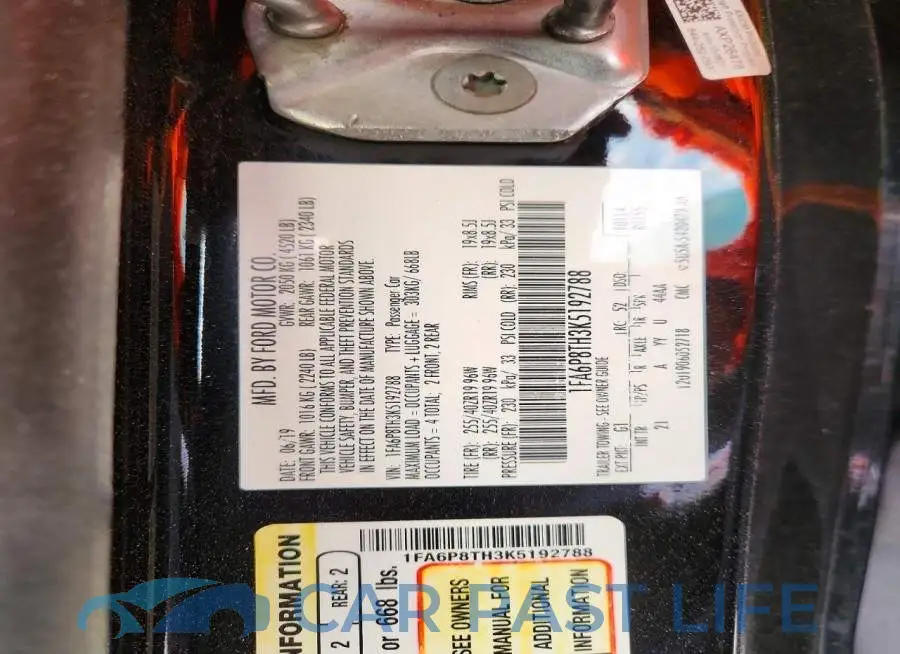 1FA6P8TH3K5192788# 12