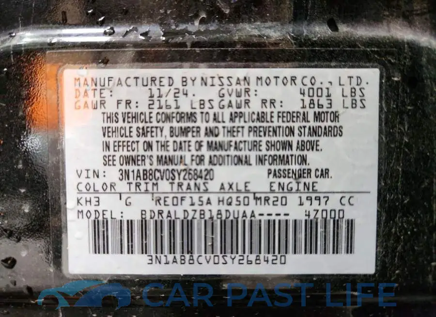 3N1AB8CV0SY268420# 13