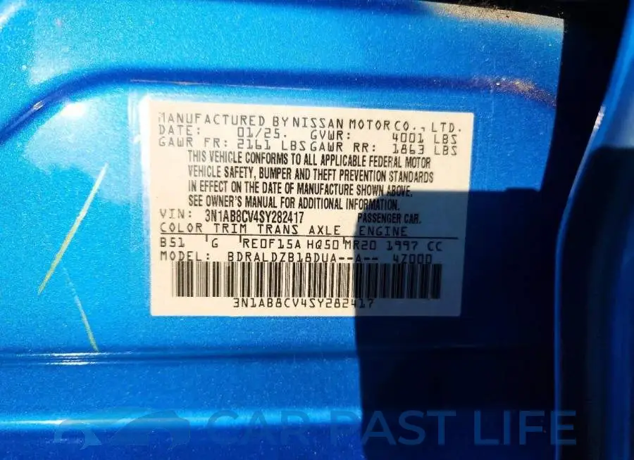 3N1AB8CV4SY282417# 12