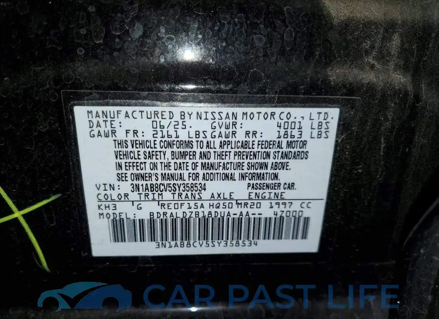 3N1AB8CV5SY358534# 12