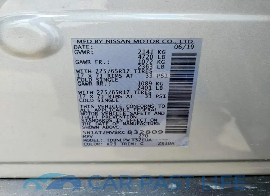 5N1AT2MV8KC832809# 13