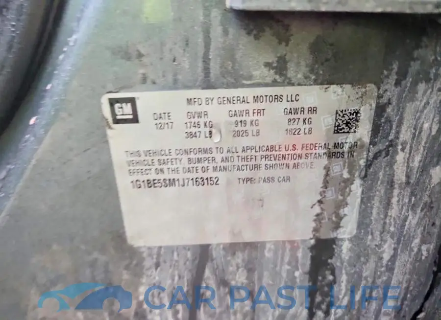 1G1BE5SM1J7163152# 12