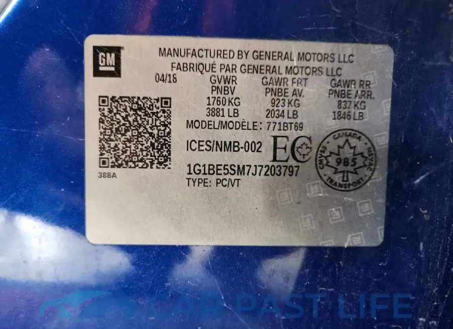 1G1BE5SM7J7203797# 12