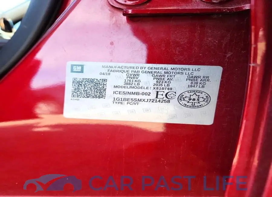 1G1BE5SMXJ7214258# 13