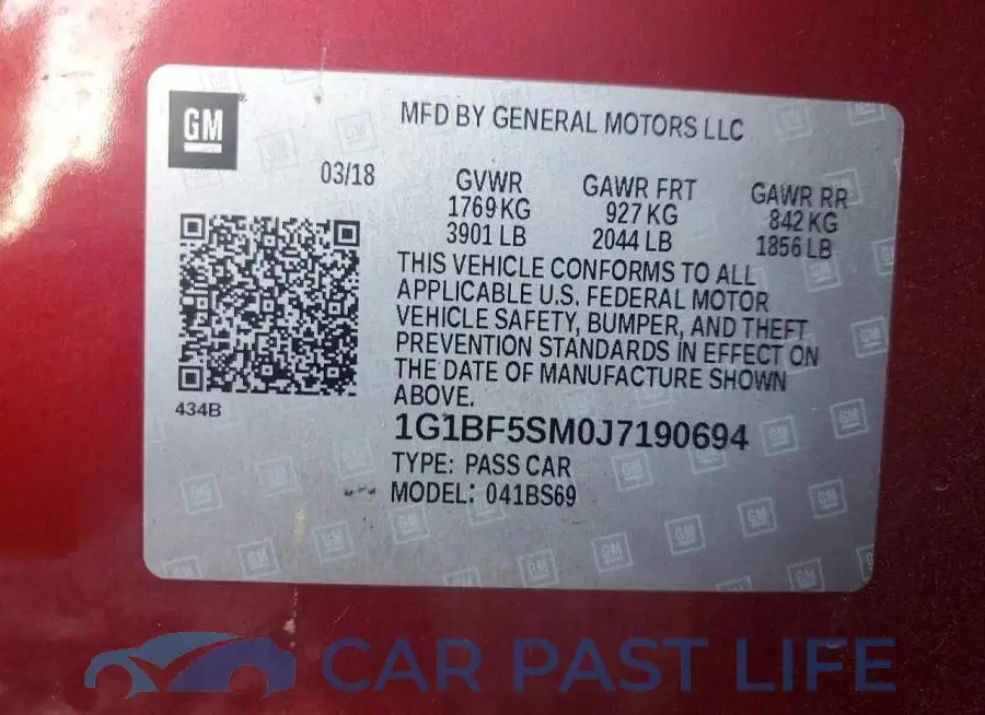 1G1BF5SM0J7190694# 12