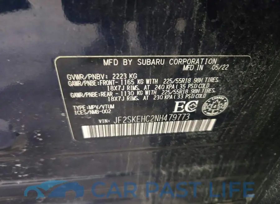 JF2SKEHC2NH479773# 13