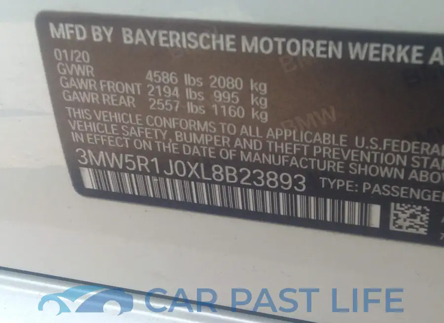3MW5R1J0XL8B2389 # 9