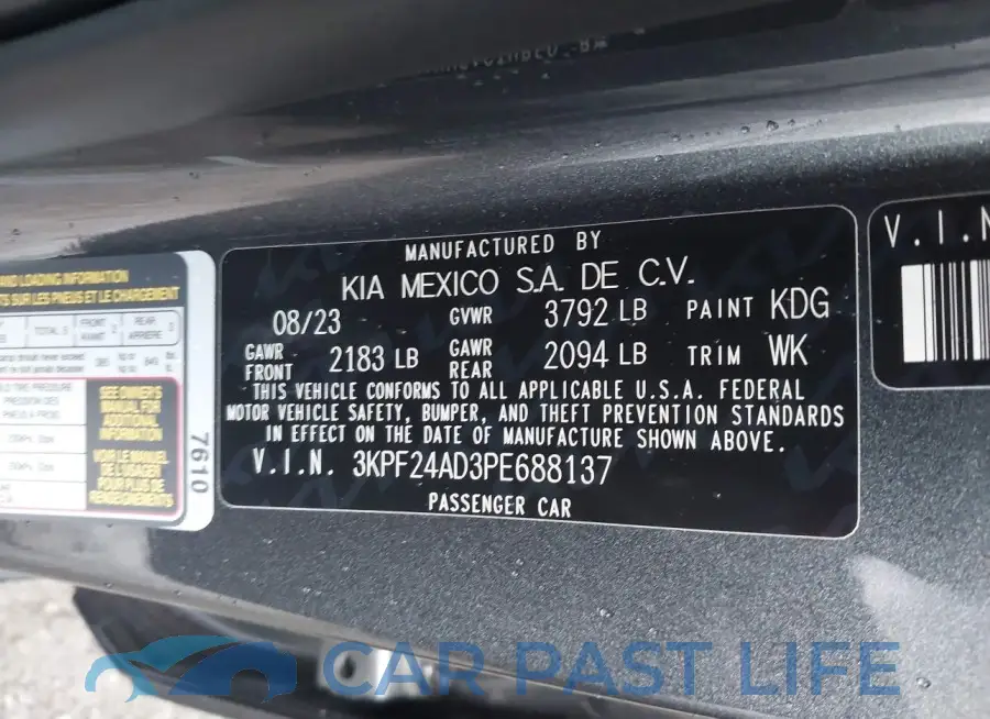 3KPF24AD3PE688137# 9