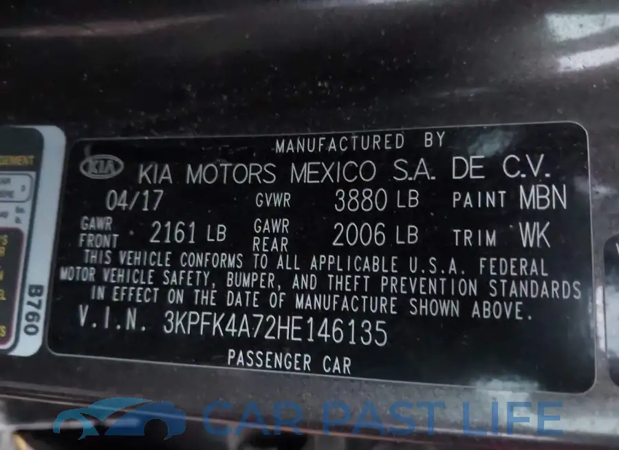 3KPFK4A72HE146135# 9