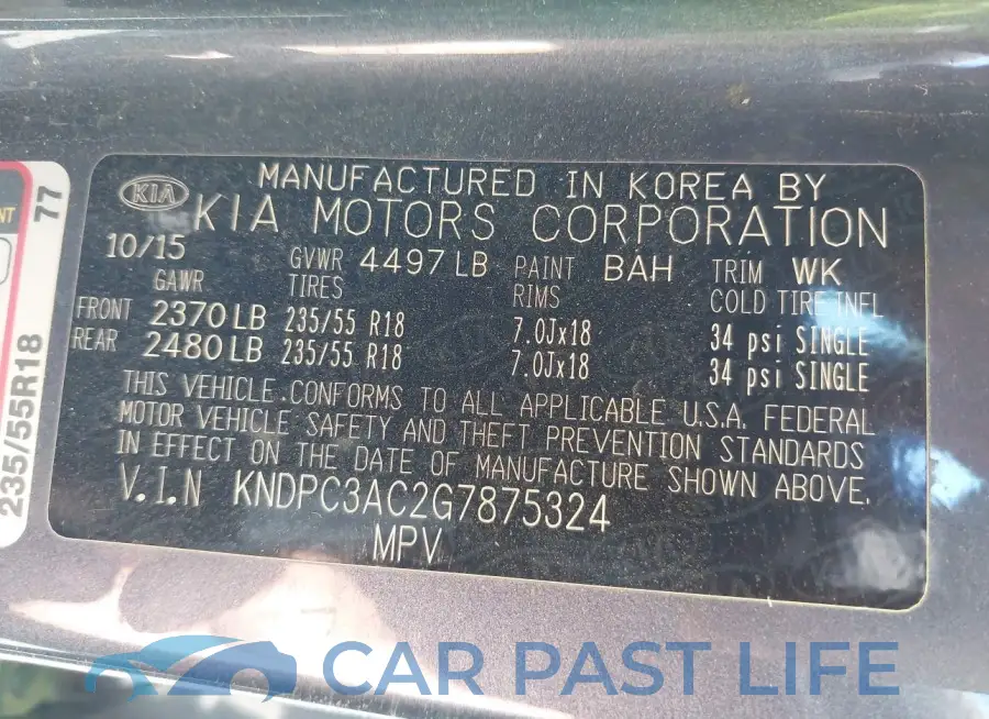 KNDPC3AC2G7875324# 9