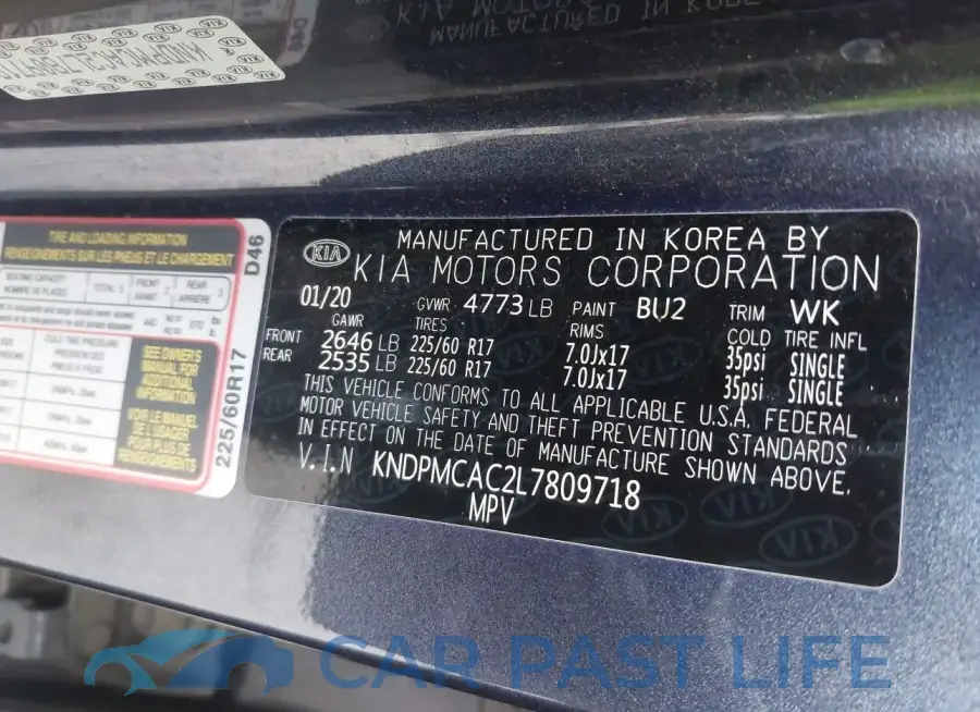 KNDPMCAC2L7809718# 9