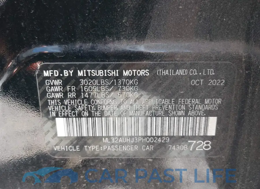 ML32AUHJ3PH002429# 9