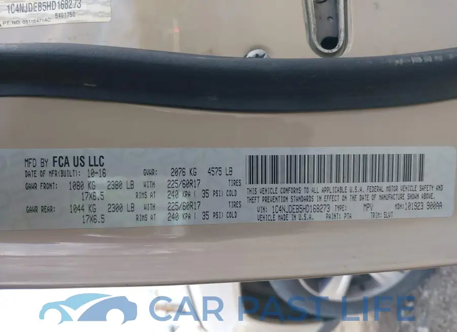 1C4NJDEB5HD168273# 9
