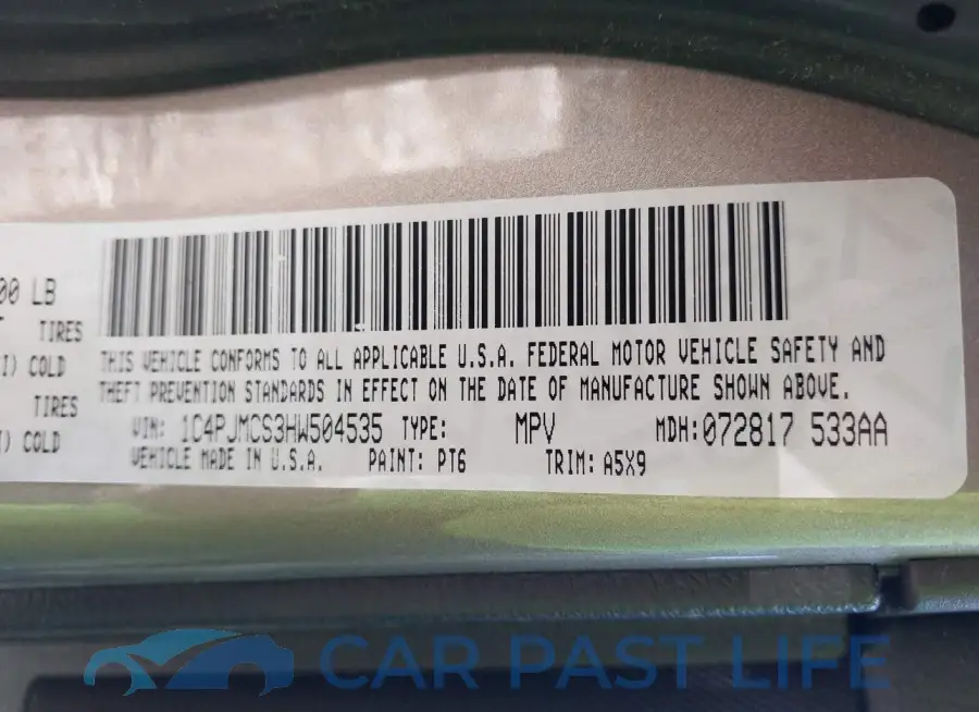 1C4PJMCS3HW504535# 9