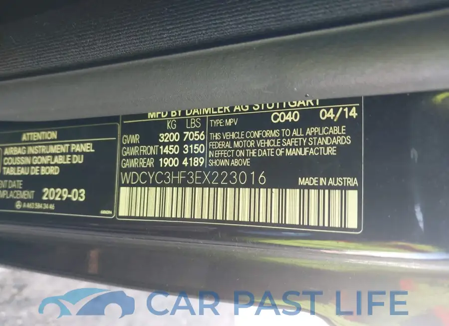 WDCYC3HF3EX223016# 9
