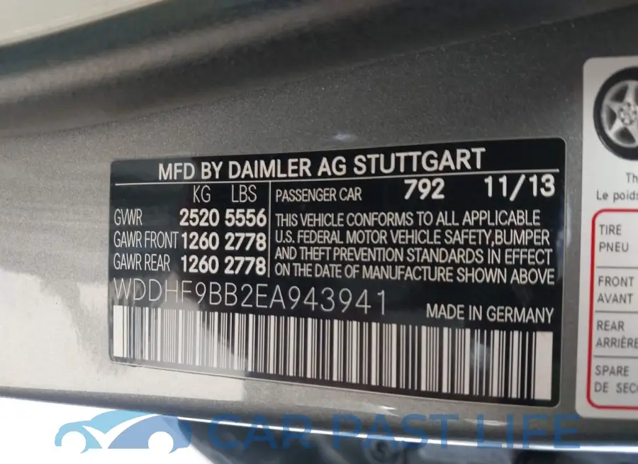 WDDHF9BB2EA943941# 9