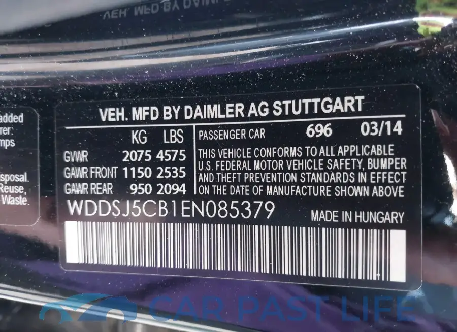 WDDSJ5CB1EN085379# 9