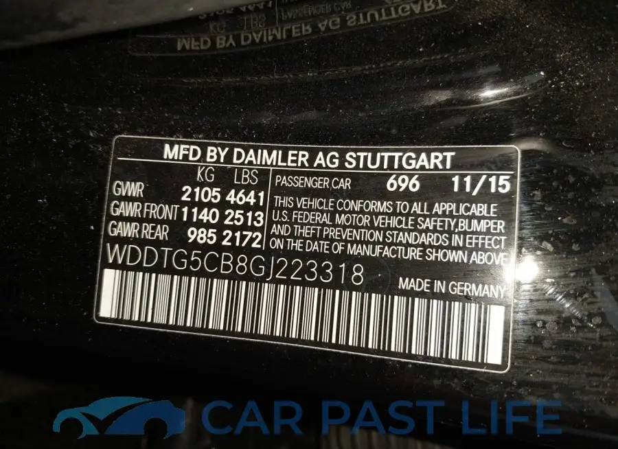 WDDTG5CB8GJ223318# 9