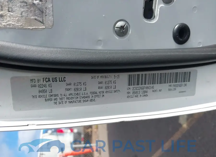 2C3CDZAG6FH843145# 9