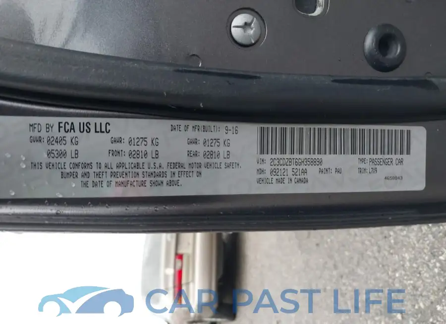 2C3CDZBT6GH358890# 9