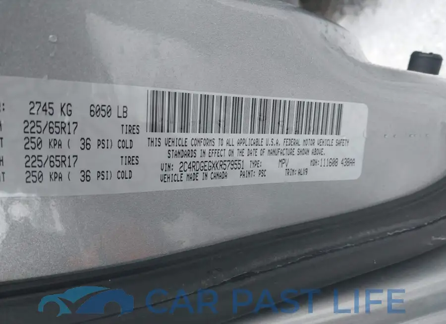 2C4RDGEGXKR579551# 9
