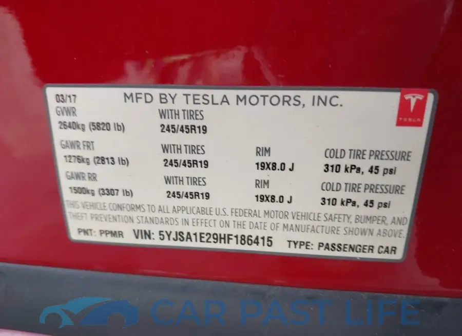 5YJSA1E29HF186415# 9