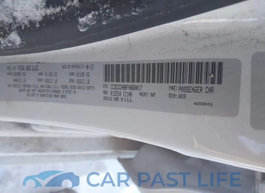 1C3CCCAB8FN660017# 9