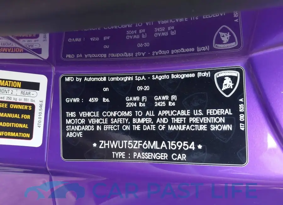 ZHWUT5ZF6MLA15954# 9