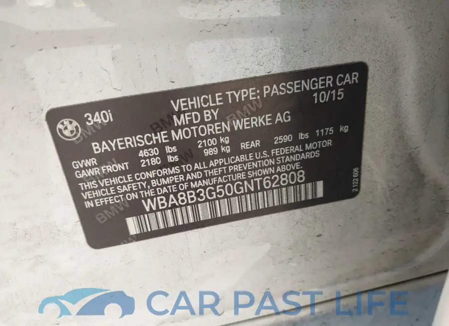 WBA8B3G50GNT62808# 9
