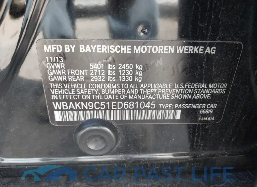 WBAKN9C51ED681045# 9