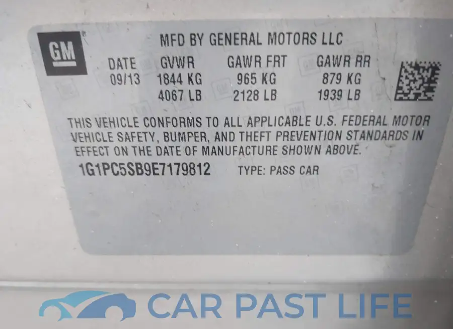 1G1PC5SB9E7179812# 9